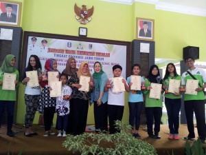 Para pemenang jambore UKS dari Kota Malang